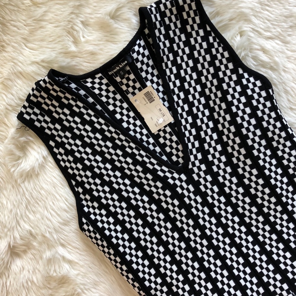 Checkered Skater Dress